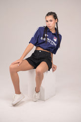 Sporty spice button - up